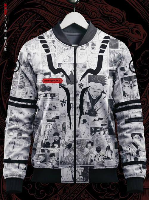 Ryomen Sukuna Bomber Jacket | JJK Drop - Stylish Manga-Inspired Apparel