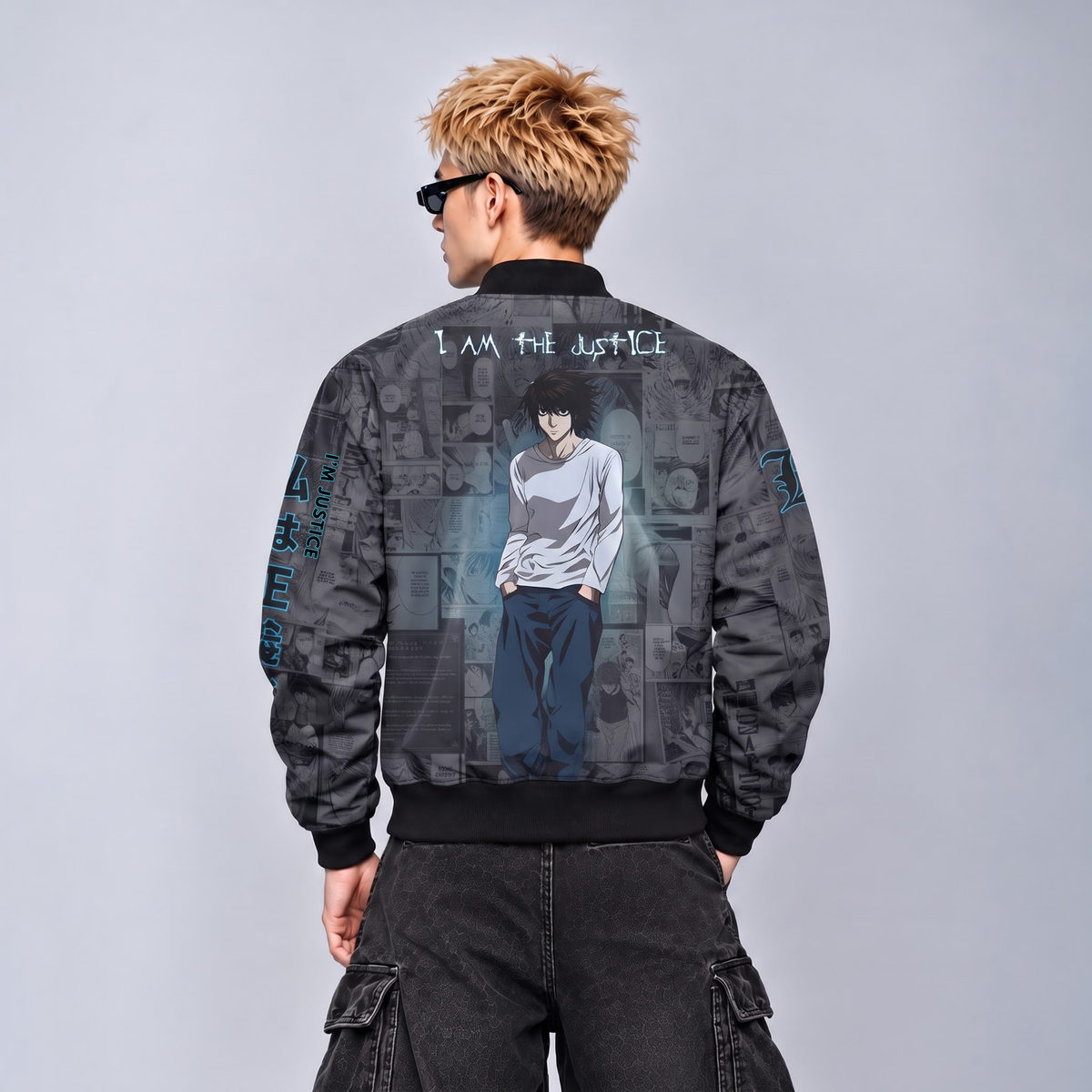 L | DEATH NOTE | MANGA BOMBER JACKET