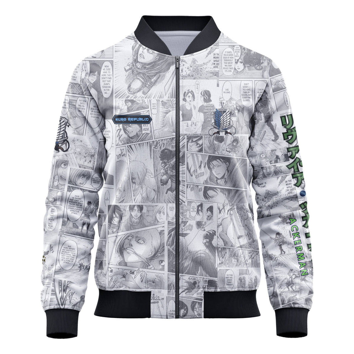 LEVI | ATTACK ON TITAN | MANGA BOMBER JACKET