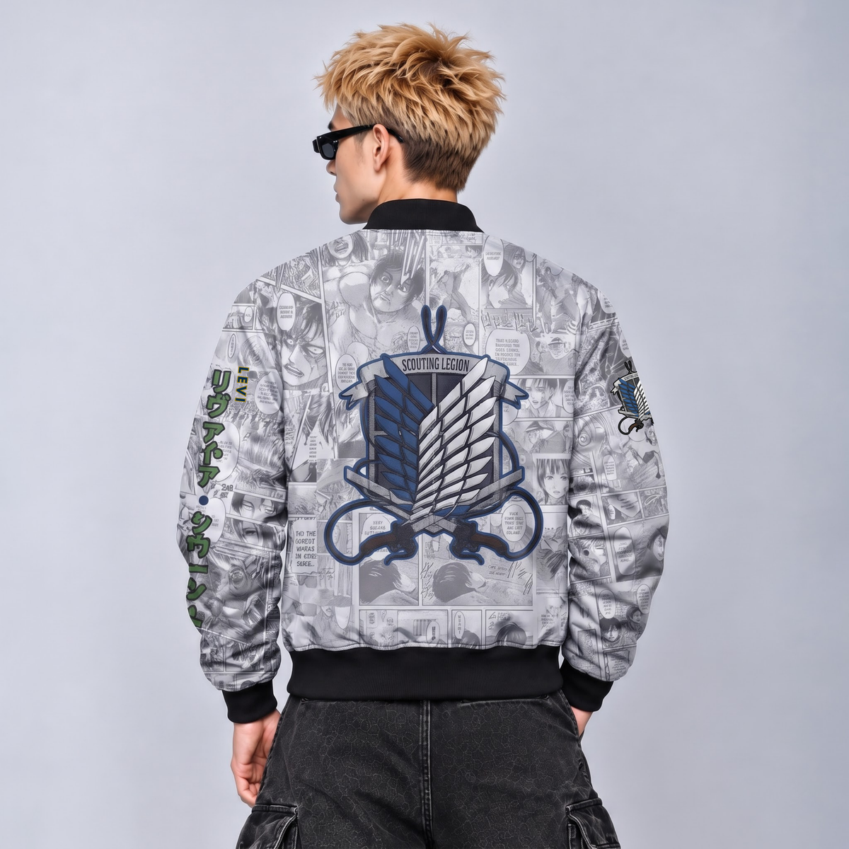 LEVI | ATTACK ON TITAN | MANGA BOMBER JACKET