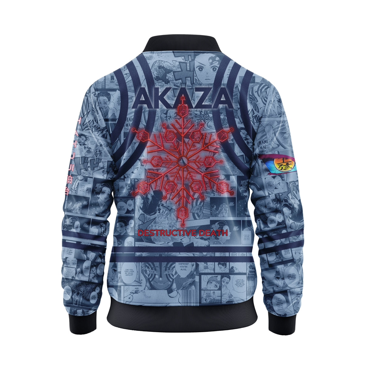 AKAZA | DEMON SLAYER | MANGA BOMBER JACKET