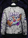Luffy Gear 5 Manga Bomber Jacket - One Piece Merch for Fans