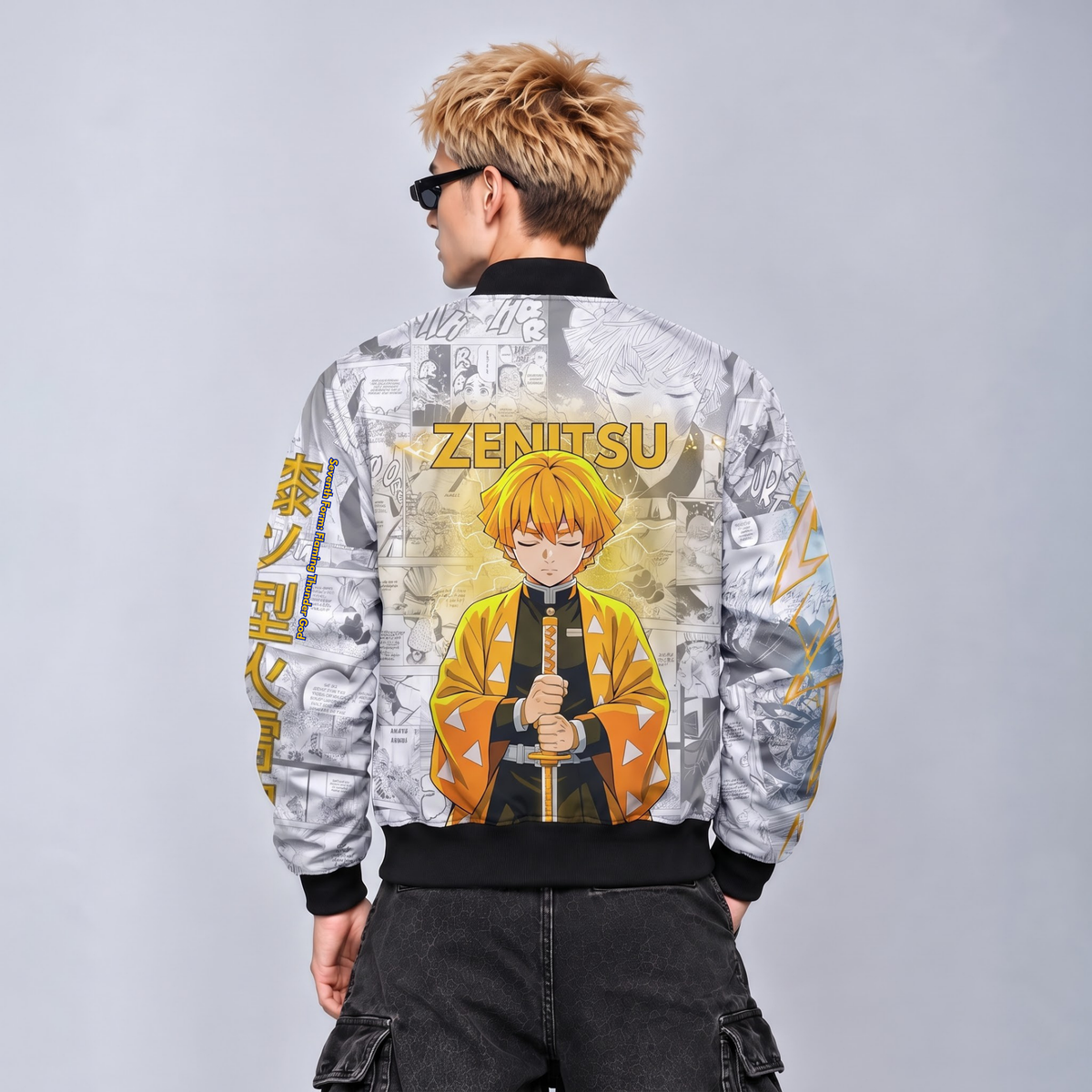 ZENITSU | DEMON SLAYER | MANGA BOMBER JACKET