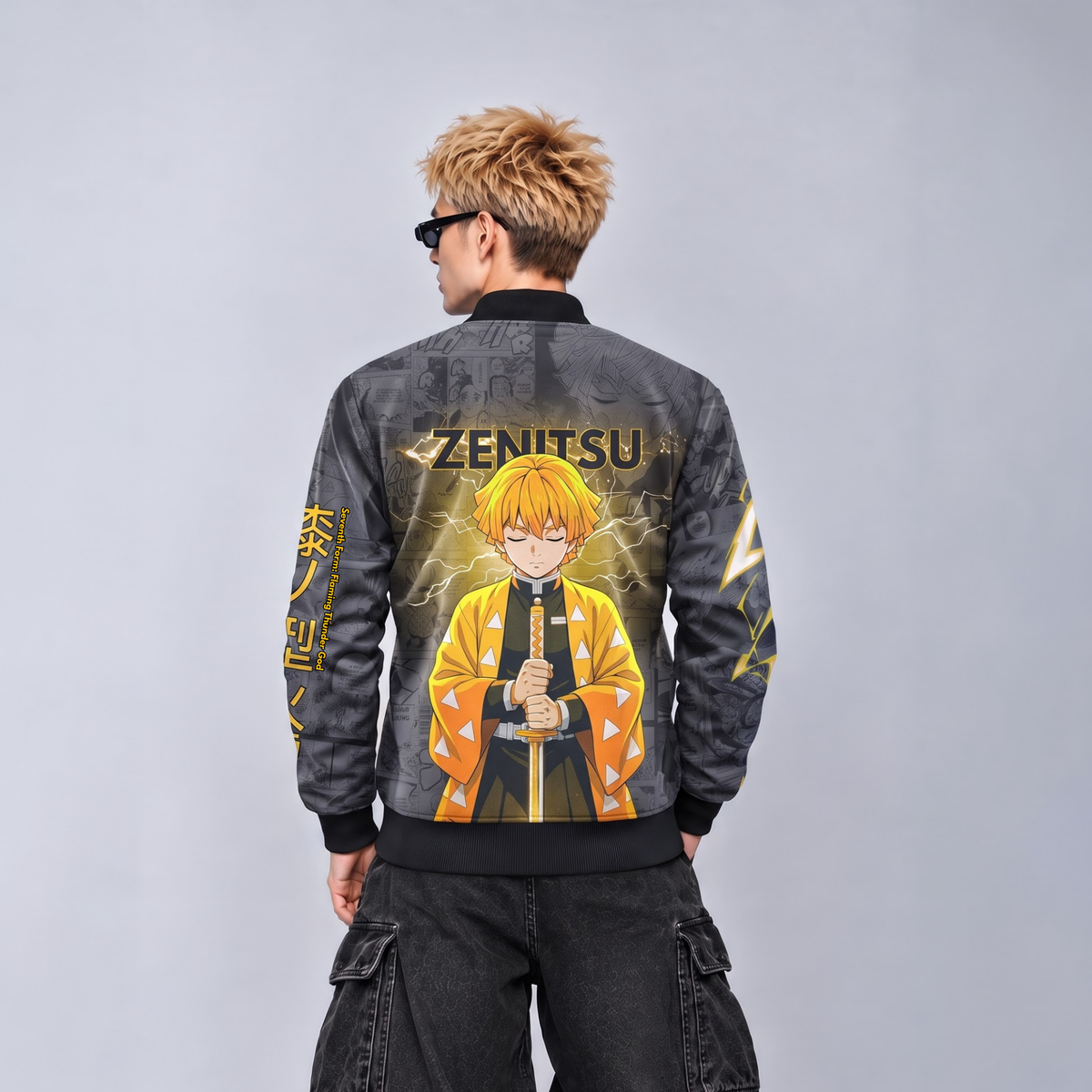 ZENITSU | DEMON SLAYER | MANGA BOMBER JACKET