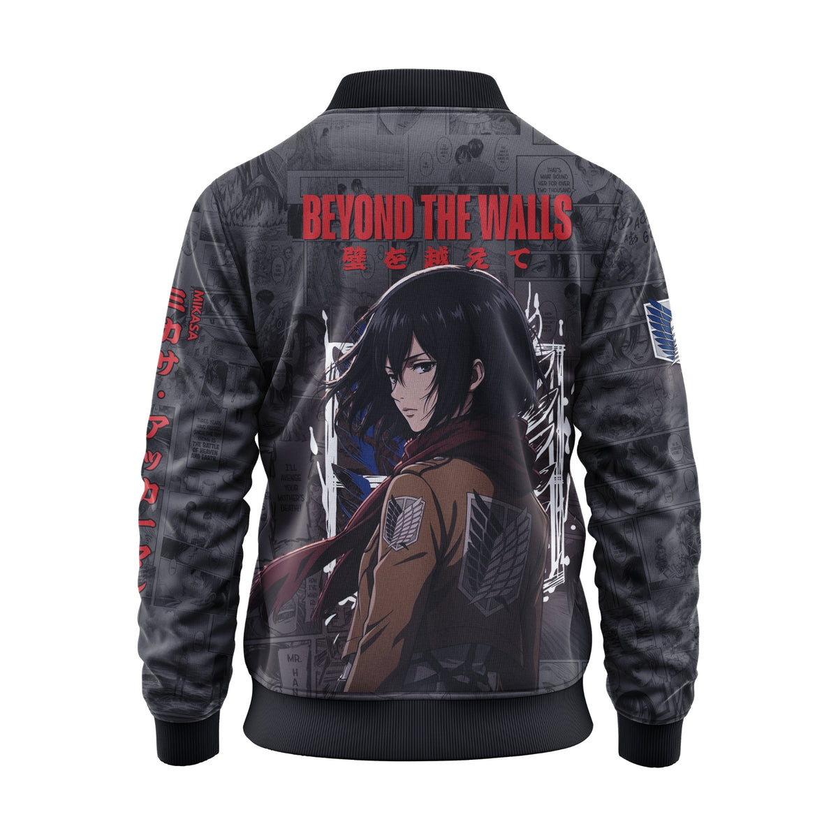 MIKASA | ATTACK ON TITAN | MANGA BOMBER JACKET