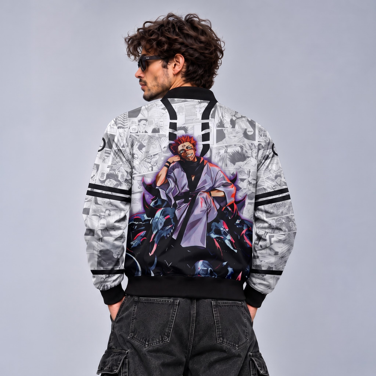 SUKUNA | JUJUTSU KAISEN | MANGA BOMBER JACKET