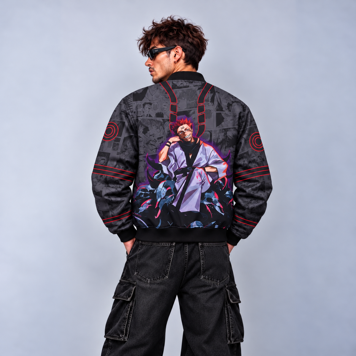 SUKUNA | JUJUTSU KAISEN | MANGA BOMBER JACKET