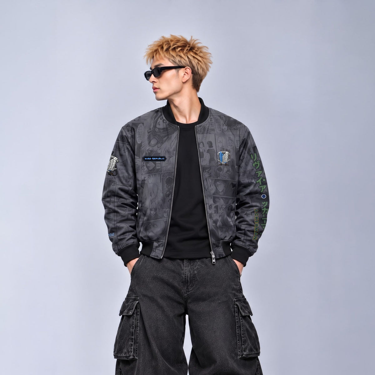 LEVI | ATTACK ON TITAN | MANGA BOMBER JACKET