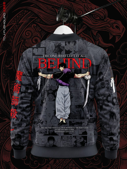 Toji Fushiguro Manga Bomber Jacket | JJK Drop 001 Kuro Republic