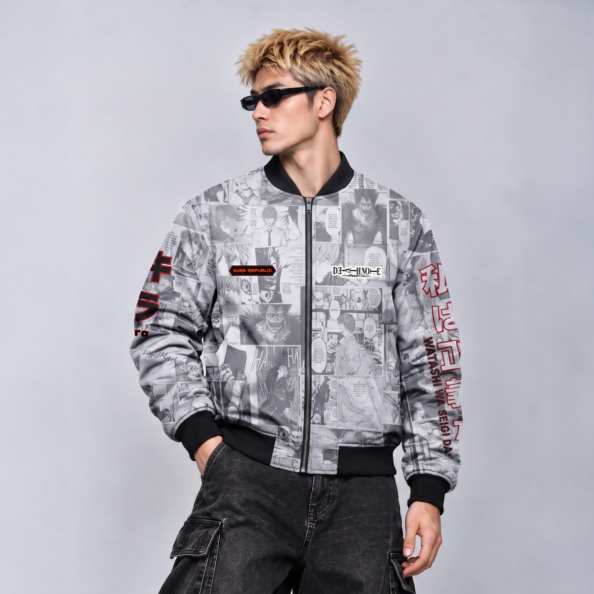 LIGHT YAGAMI | DEATH NOTE | MANGA BOMBER JACKET