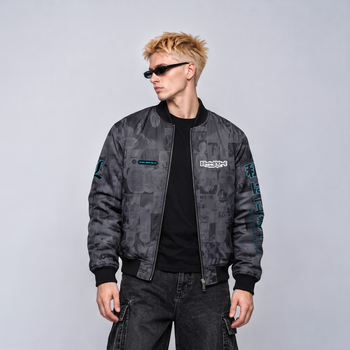L | DEATH NOTE | MANGA BOMBER JACKET