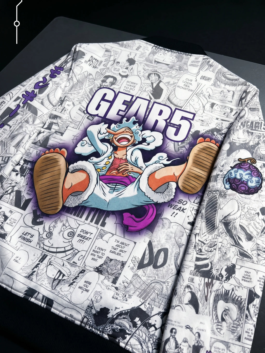 Luffy Gear 5 Manga Bomber Jacket | One Piece Drop - Kuro Republic