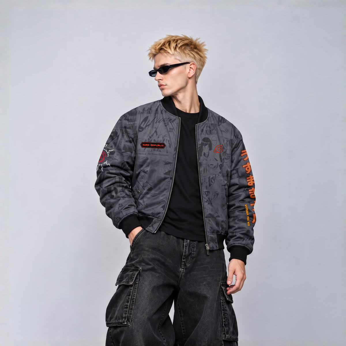 NARUTO | WILL OF FIRE MANGA BOMBER JACKET
