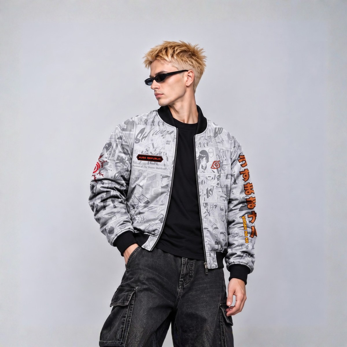 NARUTO | WILL OF FIRE MANGA BOMBER JACKET