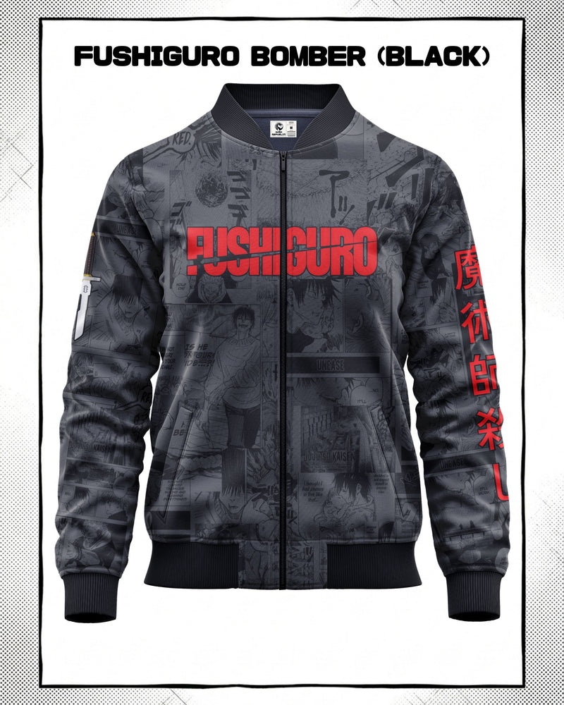 Toji Fushiguro Manga Bomber Jacket | JJK Drop 001 Kuro Republic