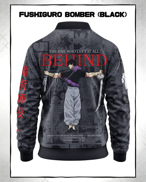Toji Fushiguro Manga Bomber Jacket | JJK Drop 001 Kuro Republic
