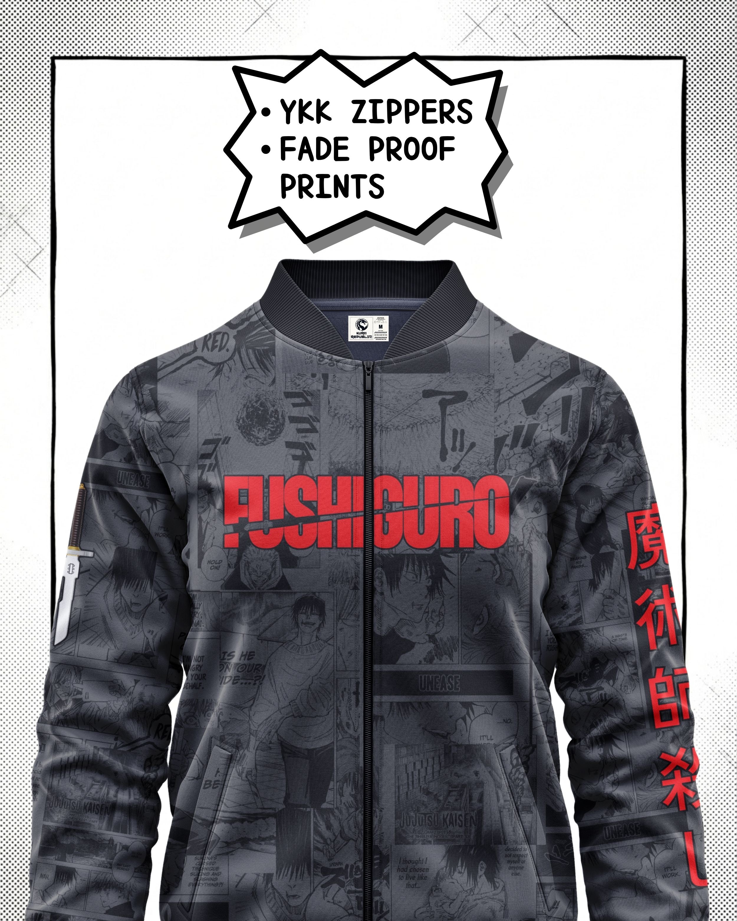 Toji Fushiguro Manga Bomber Jacket | JJK Drop 001 Kuro Republic