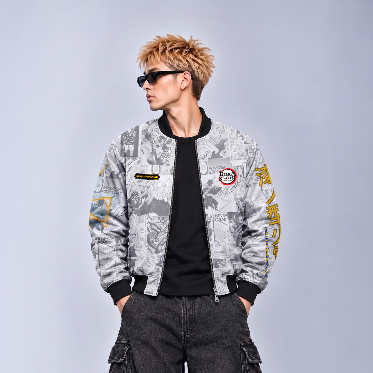 ZENITSU | DEMON SLAYER | MANGA BOMBER JACKET