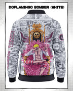 Donquixote Doflamingo Manga Bomber Jacket | One Piece Drop 001 Kuro Republic