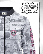 Donquixote Doflamingo Manga Bomber Jacket | One Piece Drop 001 Kuro Republic