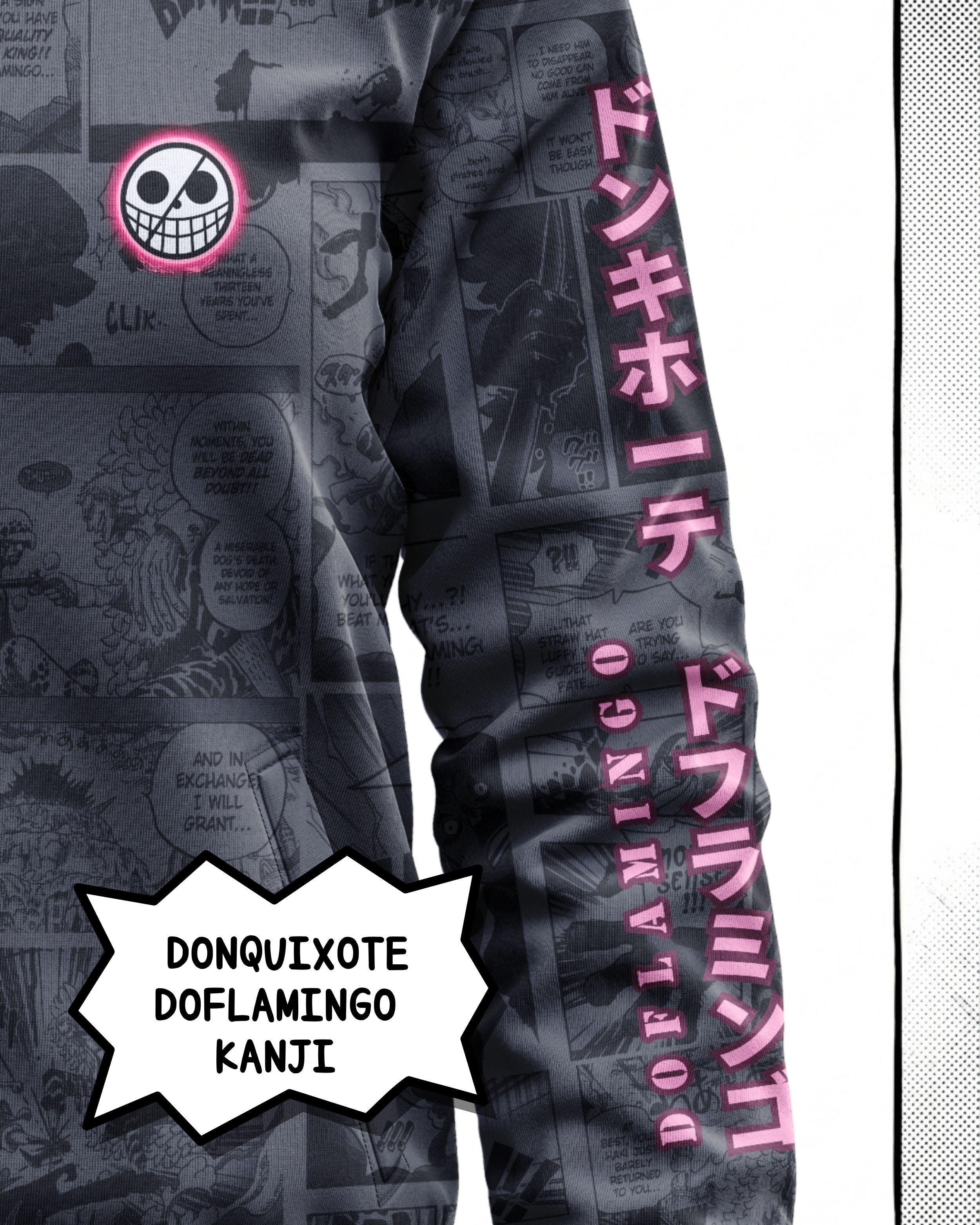 Donquixote Doflamingo Manga Bomber Jacket gray variant | One Piece Drop 001 Kuro Republic