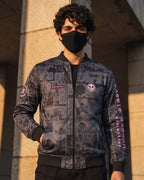 Donquixote Doflamingo Manga Bomber Jacket gray variant | One Piece Drop 001 Kuro Republic