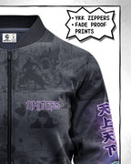 Satoru Gojo Manga Bomber Jacket Gray Variant | JJK Drop 001 Single Kuro Republic