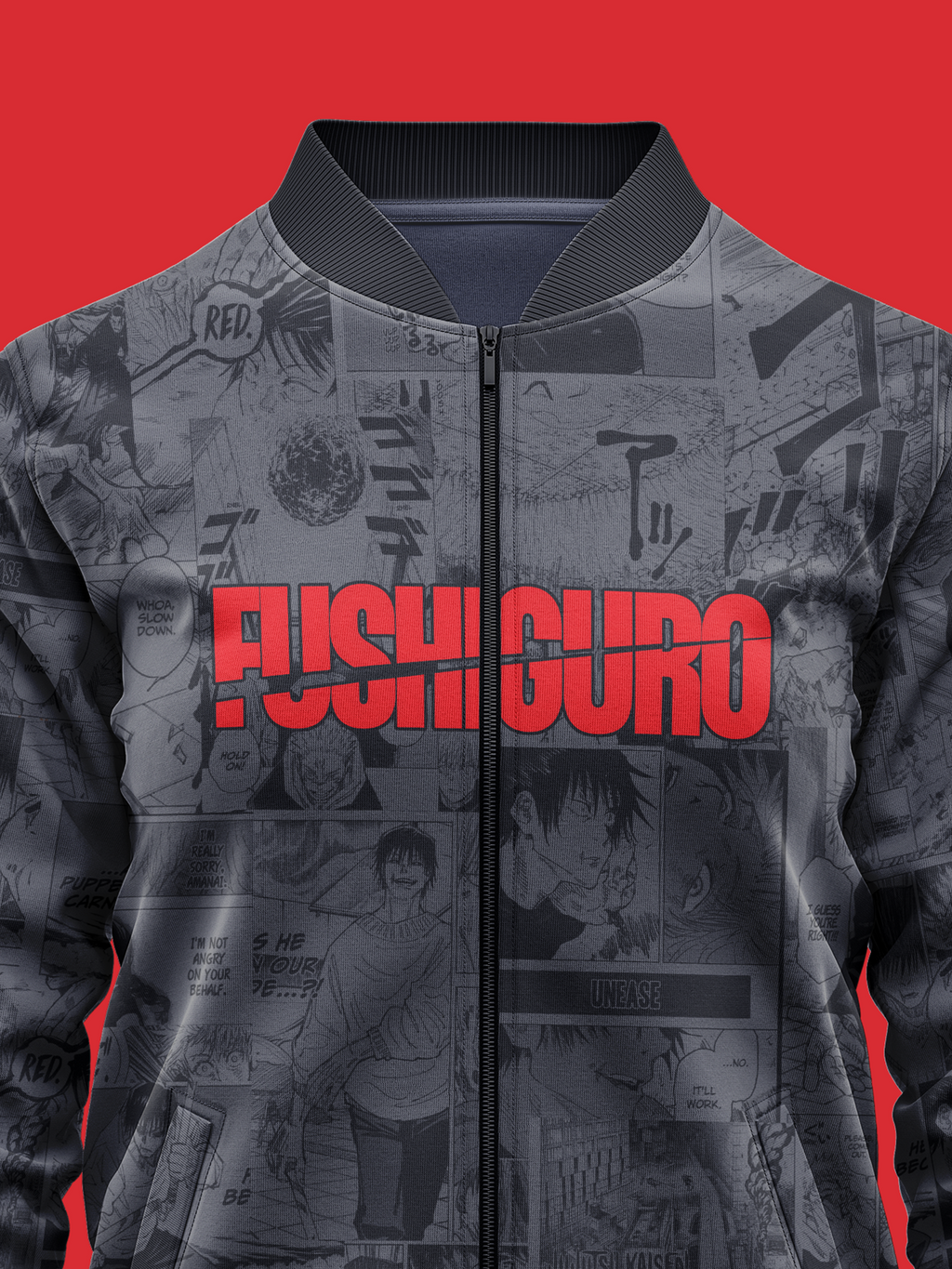 Toji Fushiguro Manga Bomber Jacket | JJK Drop - Kuro Republic